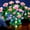 Pink, variant on Memorial Garden Bloom Lights - Solar Powered Outdoor Flower Stakes - Auto On/Off Landscape Lighting, Waterproof LED Floral Decor for Cemetery Tribute, Grave, Yard, Patio, Path (Yellow)