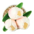 thumbnail image 6 of 1 Pot Artificial Potted Tulips Flowers with Cement Vase Vivid Tulip Flowers Arrangement for Home Office Décor House Decorations 10inch, 6 of 11