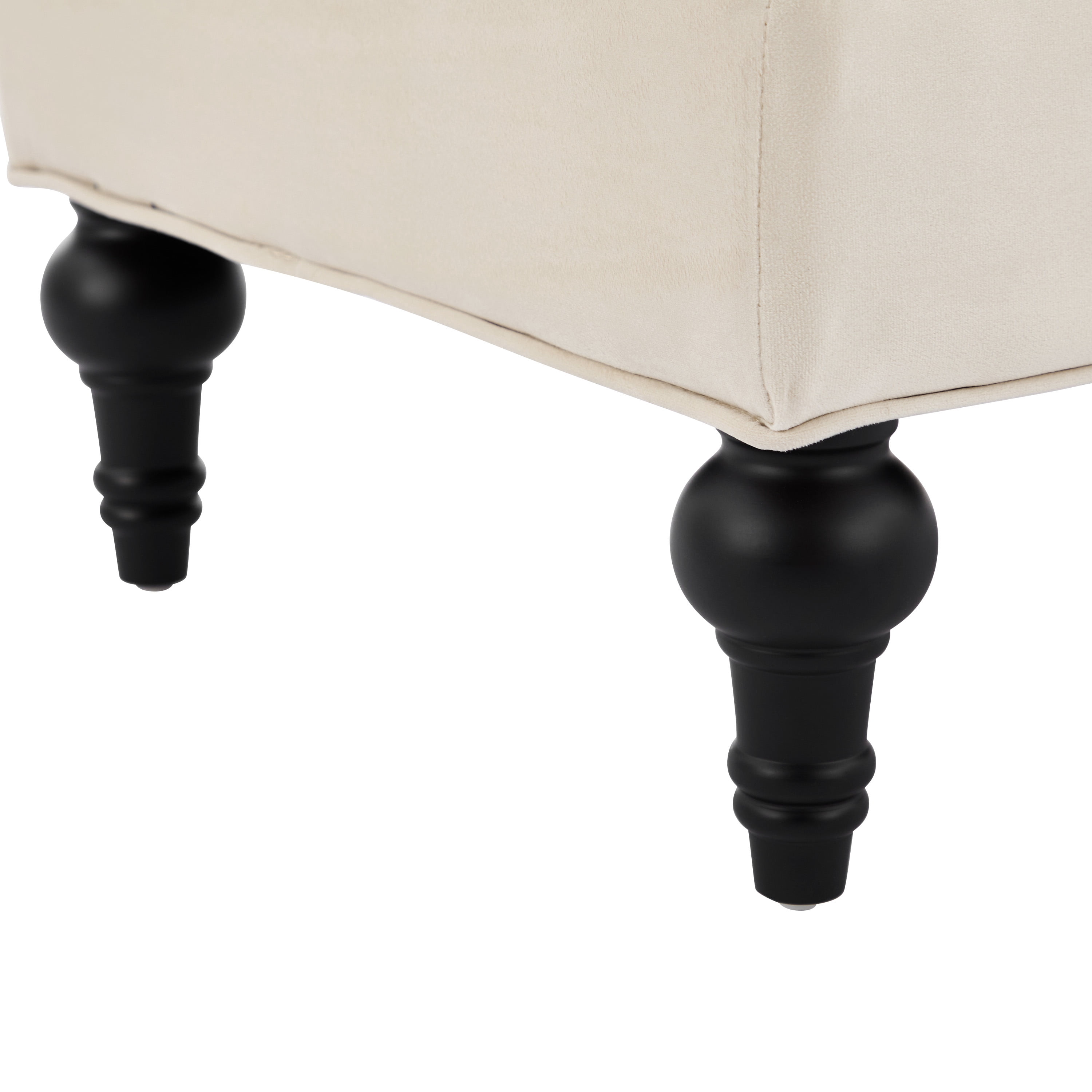 Alvantor End of Bed Benches Velvet Upholstered Bench with 2 Detachable Pillows for Bedroom,Living Room, Entryway Beige