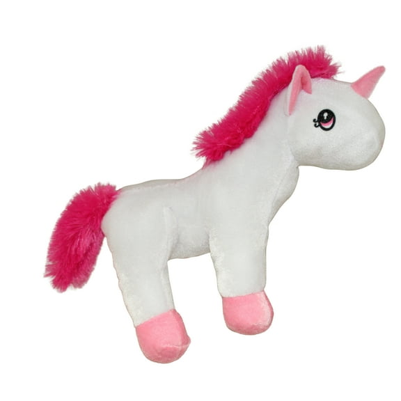 Plush Pal 12" Soft & Fluffy Unicorn Stuffed Animal Toy with Pink Tail and Mane