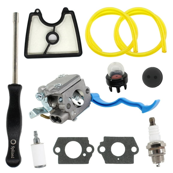 Carburetor For Husqvarna 125B 125BX 125BVX 581798001 590460102 Blower Carb w/ Air Filter Gasket Kit Zama C1Q-W37 Fuel Line Filter