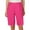 Hot Pink, variant on MIXUE Shorts For Women Summer Solid Color Elastic High Waist Comfortable Casual Plus Size Shorts Sportswear,Red,XL