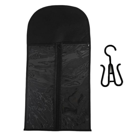 Wig Hanger Long Hair Extension Holder Wig Stge Bags with Hook Dust-proof Y2T4