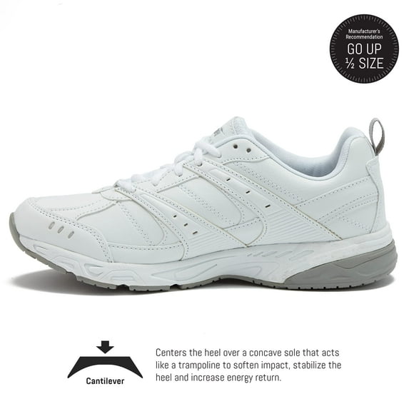 Avia Chaussure de Service Alimentaire Avi-Union II pour Femmes, Blanc/argent Chrome, 10 Large US