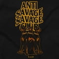 thumbnail image 2 of Urban Antisavage Savage Club Dogs Unisex Plus Fleece Graphic Hoodie Brisco Brands 3X, 2 of 6