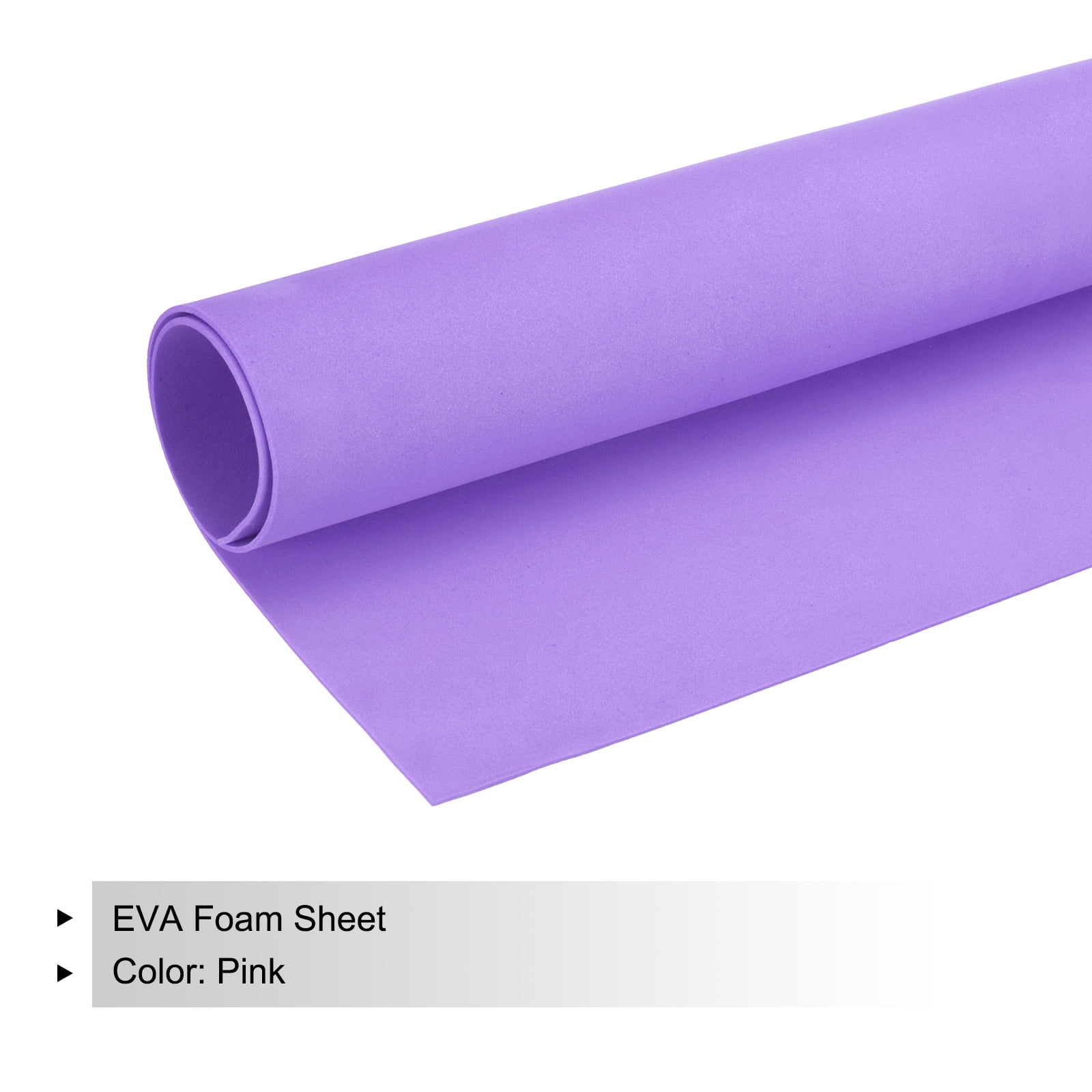 Uxcell EVA Foam Sheets Light Purple 39.4 Inch x 39.4 Inch 2mm Thick Crafts Foam Sheets for Costumes, Arts and Crafts Projects Pack of 1