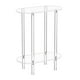 thumbnail image 5 of Mesa auxiliar de acrílico transparente, mesita de noche rectangular, mesa auxiliar transparente de 2 niveles, mesita de noche para apartamento y baño, 5 of 8