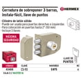 thumbnail image 1 of Cerradura de sobreponer, 3 barras Hermex Cerradura de sobreponer, 3 barras, 1 of 1