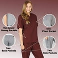 thumbnail image 2 of Women's Scrub Sets, Scrub Top and Pants (Chocolate, 3X-Large), 2 of 7
