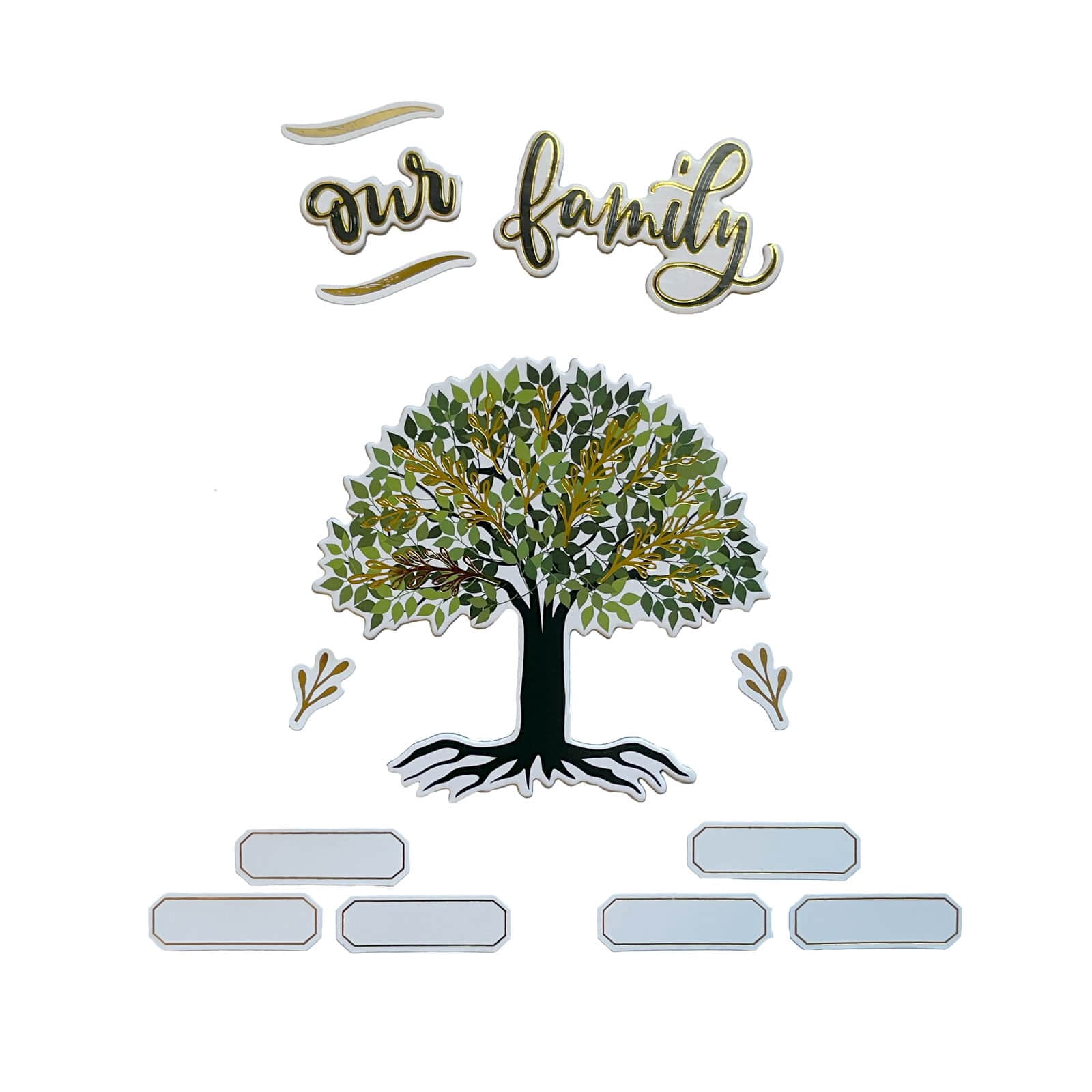 Recollections Family Tree Dimensional Stickers, 12 Pack