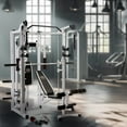 thumbnail image 5 of Marcy Combo All in One Full Body Home Gym Workout Equipment, White, 5 of 10