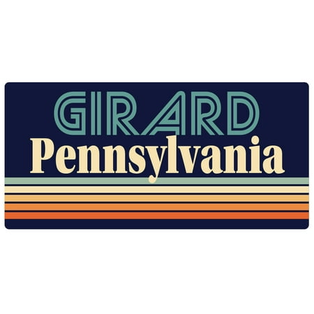 

Girard Pennsylvania 5 x 2.5-Inch Fridge Magnet Retro Design