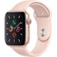 thumbnail image 3 of Apple Watch Series 5 (GPS, 44MM) - Gold Aluminum Case with Pink Sand Sport Band (Renewed), 3 of 7