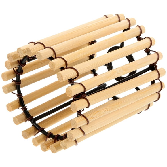 OULII Indoors Lamp Shade Bamboo Light Diffusion Drum Shape 1Pcs for Interior Designers