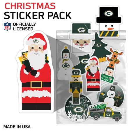 Green Bay Packers Holiday Sticker Set