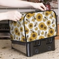 thumbnail image 2 of Toaster Covers 2 Slice, Sunflowers and Bees Waterproof Bread Machine Cover Fits for Standard 2 Slice Toasters, Home Decor Toaster Protection with Hanging Rope, 2 of 7
