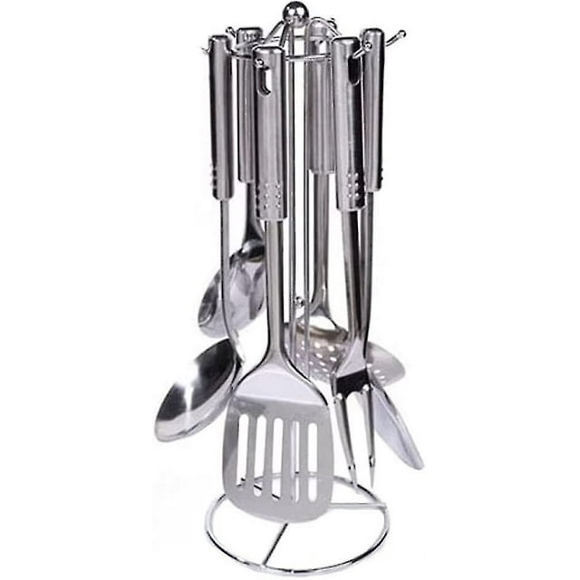 Kitchen Utensil Set, 7 Piece Kitchen Utensil Set, Stainless Steel Kitchen Utensil Set, Dishwasher Safe, Easy To Clean, For Cooking All Kinds Of Foods