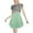 Green, variant on RUTAYY Women Ladies Pleated Layered High Waist Mini Skirt Solid Color Flowy Swing Skirts