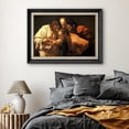 thumbnail image 3 of IDEA4WALL Premium Frame Wall Art The Incredulity of Saint Thomas by Caravaggio Classic Vintage Fine Art Retro Realism Artwork Famous Painting Reproduction for Home Decor - 26"x36" Black, 3 of 5