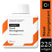 Cabinet Nasal Decongestant Congestion Relief, Phenylephrine, 10mg, 225 Tablets