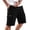 Black, variant on Zimjoy Men's Cargo Shorts Regular Fit Moisture Wicking Athletic Shorts Elastic Drawstring Hiking Work Bermuda with Side Pockets, Black L