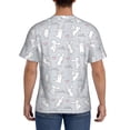thumbnail image 3 of Vsdgher Fun Rabbit Print Men's Dry Fit Mesh Athletic Shirts Moisture Wicking Tennis T-Shirt Tops, 3 of 9