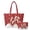 Christmas Geese Print, variant on SEANATIVE Christmas Snowman Print Quilted Shoulder Bags for Short Trips, Portable Multifunctional Women's Shoulder Bag and Storage Bag Set of 2 Stretch Polyester Women's Quilted Bag