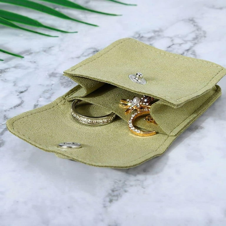 Velvet Jewelry Bag Bracelets Purse Bag, Pouches Rings Botton Earring  Storage Gift Packaging 