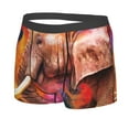 thumbnail image 2 of Disketp Oil Paintings Of Elephants Men'S Boxer Briefs,Soft And Breathable Cotton Underwear With Comfortflex Waistband, 2 of 9