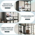 thumbnail image 6 of Walsunny Loft Bed Full Metal Bunk Bed with Desk Guardrail Secured Ladder for Adults Girls Boys Bedroom Loft Dormitory,Black, 6 of 8