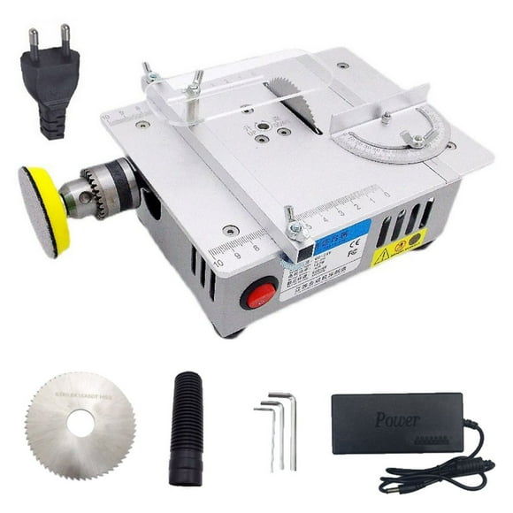 OUTAD Table Saw Mini Bench Circular Saw Woodworking Electric Table Bench Saw Handmade DIY Hobby Model Crafts Cutting Tool 180W