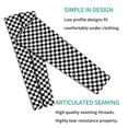 thumbnail image 4 of Black And White Checkered Compression Sports Arm Sleeve Baseball Football Basketball For Men And Women, 4 of 6