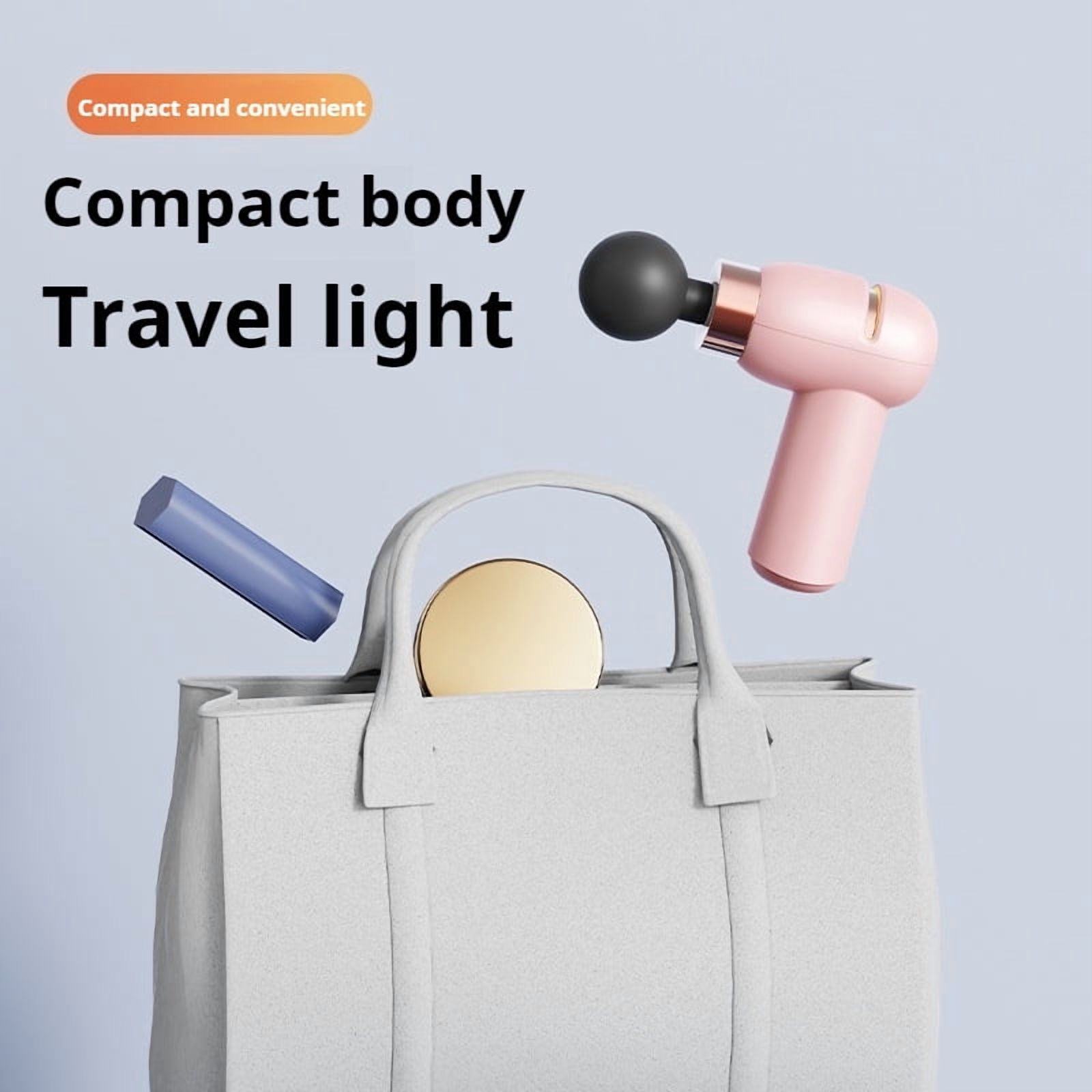 Mini Portable Fascia Gun Muscle, Shoulder, Neck, Legs, Hips, Full Body Relaxation, Low Noise Fine Sound Massager, Women's Vibration Massage Gun