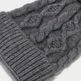 thumbnail image 4 of Glisme Hat Gloves Scarf Set Women'S Fashion Casual Solid Color Knitted Warm Woolen Hat Scarf And Gloves 3 Piece Set Cold Resistant Accessories Grey, 4 of 8