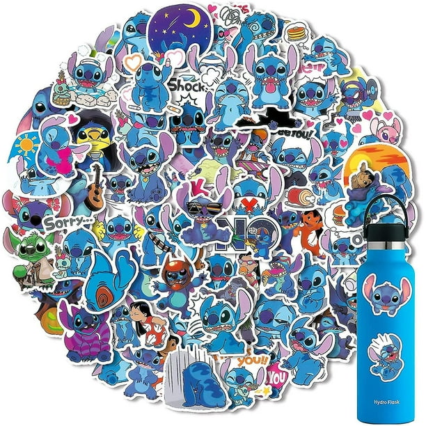100 Pcs Stitch Stickers,lilo And Stitch Stickers For Water Bottles,gifts  Cartoon Stickers,vinyl Waterproof Stickers For Laptop,bumper,water  Bottles,co 