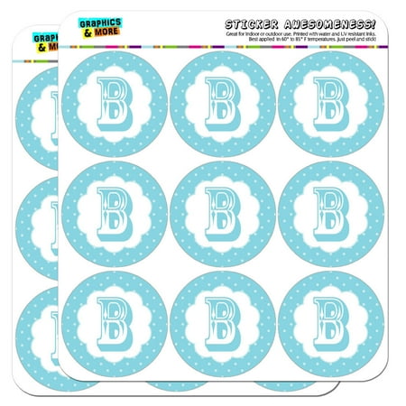 - Letter B Initial Flower Blue 2