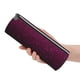 thumbnail image 5 of Easygdp Dark Purple Glitter para Estuche de Lápices Cilíndrico de Cuero con Cremallera, Organizador de Lápices de Cuero para Escuela, Oficina y Viajes, 5 of 6