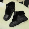 Winter Flat Platform Shoes Thickening Keep Warm Woman Snow Boots Plush Slip On Chrismas G