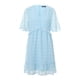 thumbnail image 2 of SAYOO , vestido de chifón de verano para mujer, vestido informal de media manga con cuello en V y estampado de puntos de Color sólido para fiesta SAYOO  Moda, 2 of 9