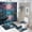 Ship-3, variant on Fantasy Ship Print Shower Curtain Set 4-Set Bathroom Decor Set Moonlight Magical Night Scene Includes U-Mat ,Toilet Cover Mat ,Floor Mat ,Shower Curtain with 12 Hooks,72inx72in