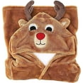 thumbnail image 3 of Hudson Baby Infant Boy Plush Animal Bathrobe, Boy Reindeer, 0-9 Months, 3 of 3
