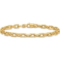 thumbnail image 3 of 10K Yellow Gold 5Mm Hand-Polished Fancy Link Bracelet (Width 5) (Length 9) - Jbsp, 3 of 5