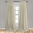 thumbnail image 5 of Ambesonne Beige Curtains, Polka Dot Classic Retro Print, Pair of 28"x84", Beige Tan, 5 of 5