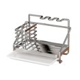 thumbnail image 4 of Estante de acero inoxidable para trapos de cocina, estante de almacenamiento para mesa de hogar, esponja de limpieza, estropajo, escurridor de paños de cocina, 4 of 5