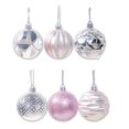 thumbnail image 4 of MesaSe Boules Suspendues Miniatures en PVC Rouge Petites Boules de Noël 12 Unités, 4 of 9
