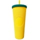 thumbnail image 1 of Vaso Texturizado tachuelas Brandtrendy 710 ML plástico libre de BPA con tapa y popote, 1 of 3