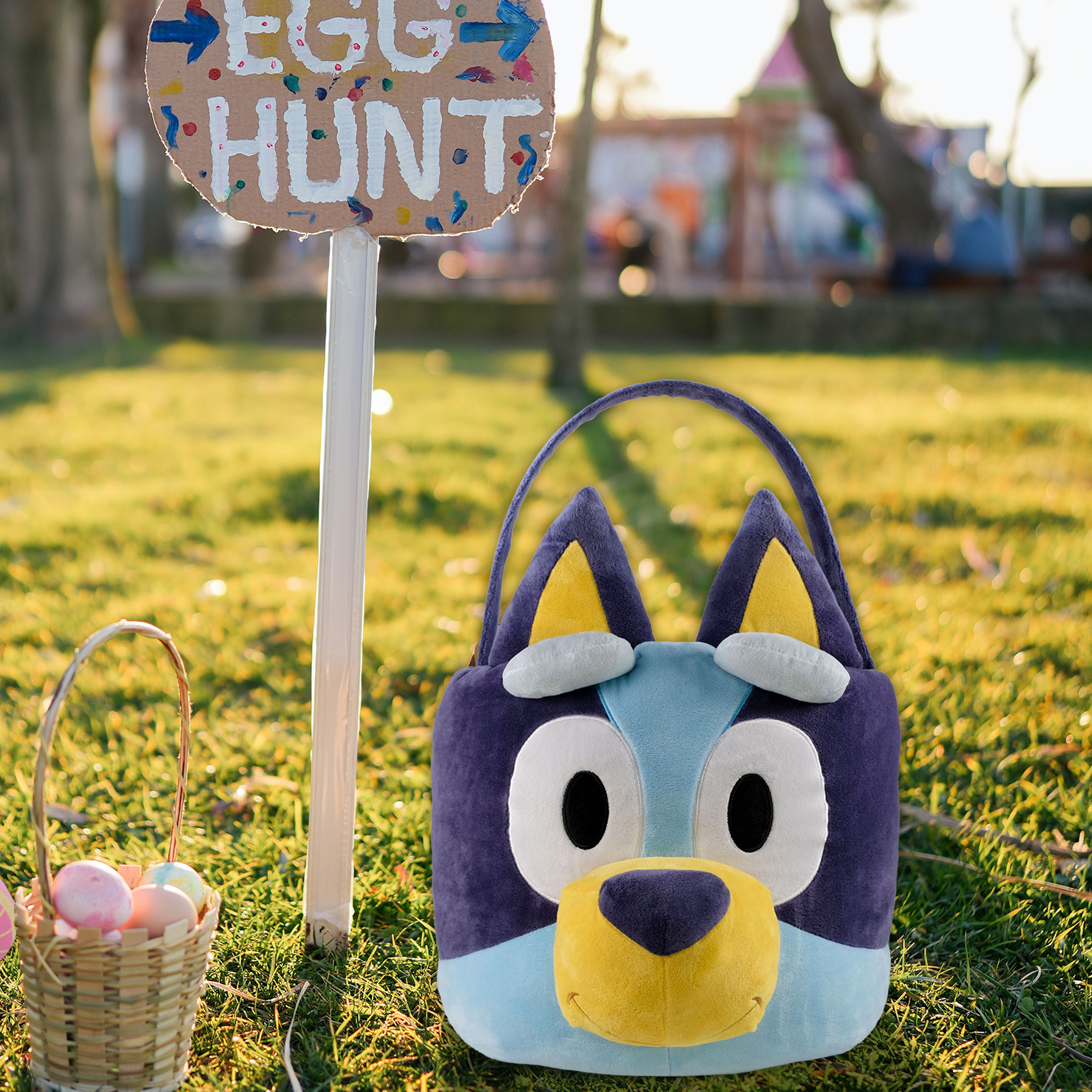 BlueY - Brandclub - Bluey Jumbo Plush Easter Basket, 11 inches