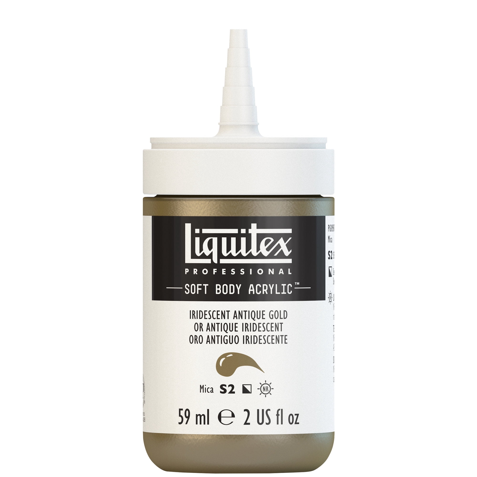 Liquitex Professional Soft Body Acrylic Color, 2 oz., Iridescent Antique Gold