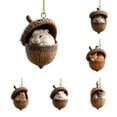 thumbnail image 4 of 8PCS 2025 Forest Animal Christmas Ornaments – 2D Acrylic Woodland Creatures Hanging Decorations for Xmas Tree & Home, Cute Animal Lover Holiday Gift Set, 4 of 6