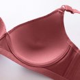 thumbnail image 6 of YWDJ Lounge Bras for Women Plus Size 3 Pack Back Closures Sleep Bras Wirefree Comfy Bras Adjustable Straps Half Cup Push up Wrap Lounge Bras Padded Comfortable Bras Comfortable Bras Rose Gold 2XL, 6 of 7